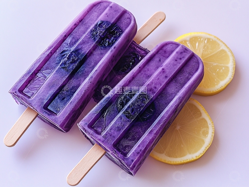 蓝莓果味棒冰