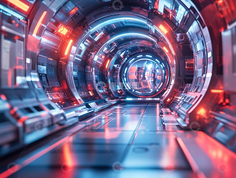 高清大图下载【趣麦麦图】科技感隧道68