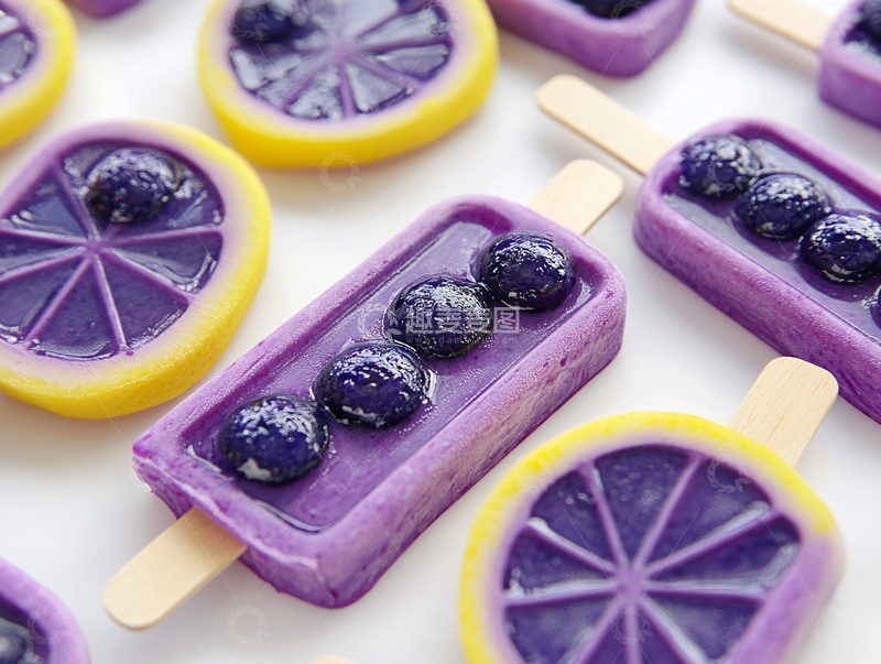 蓝莓果味棒冰1