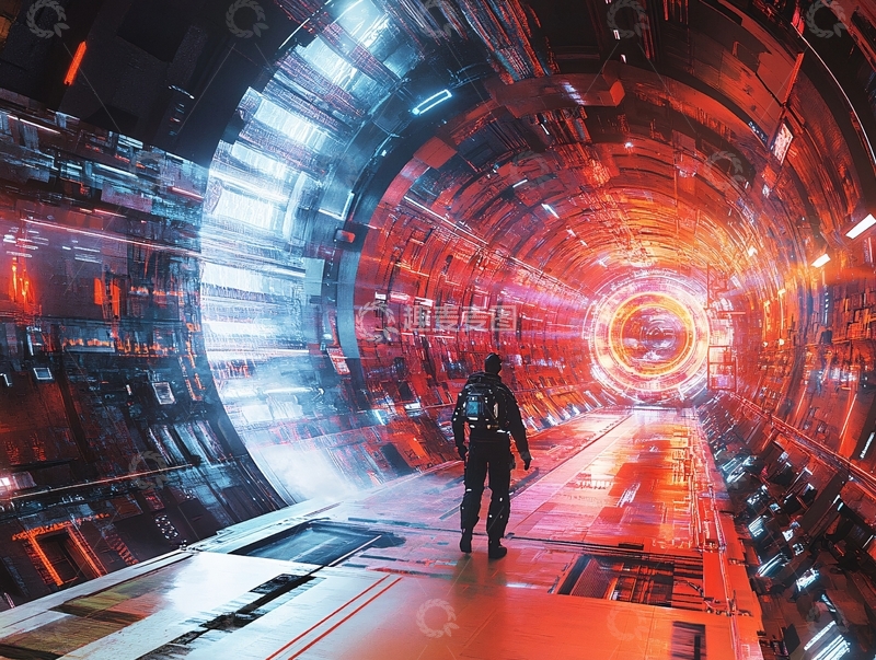 高清大图下载【趣麦麦图】科幻小说隧道8