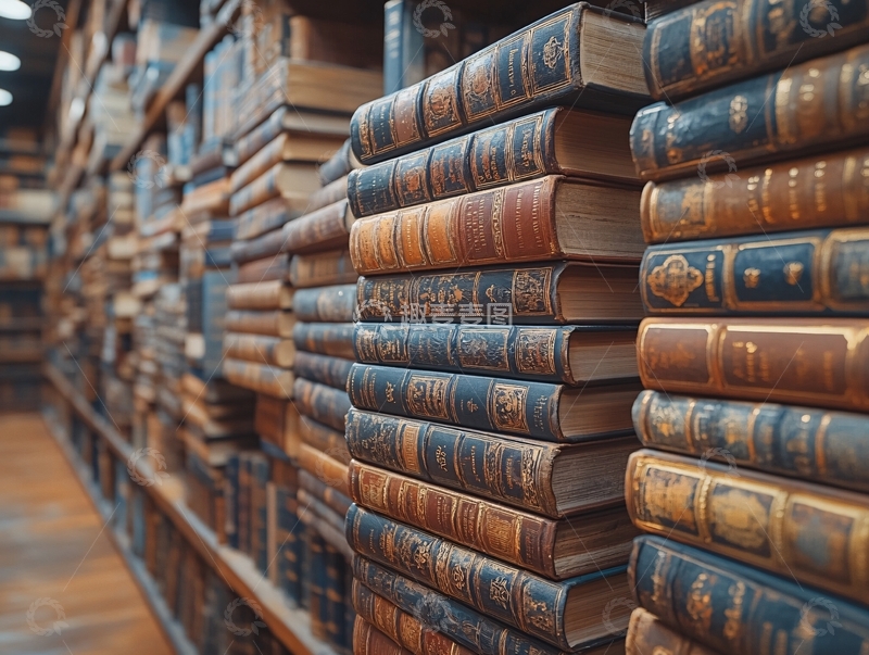 高清大图下载【趣麦麦图】书本大学图书馆