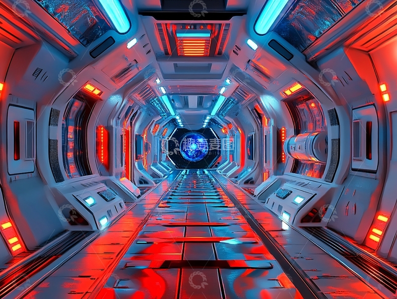 高清大图下载【趣麦麦图】科幻门廊1