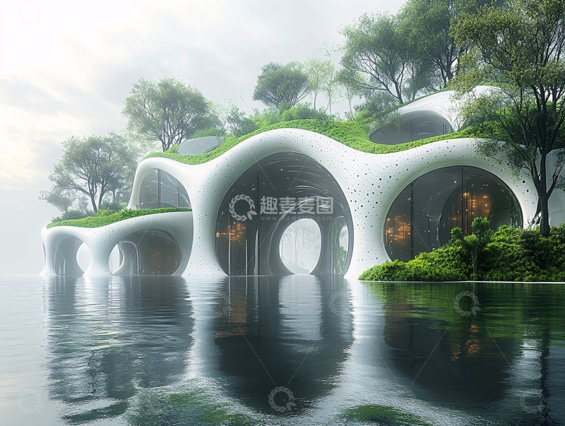 高清大图下载【趣麦麦图】仿生人住宅10