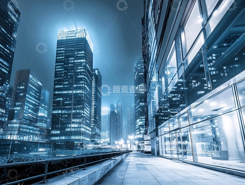 高清大图下载【趣麦麦图】金融中心夜景