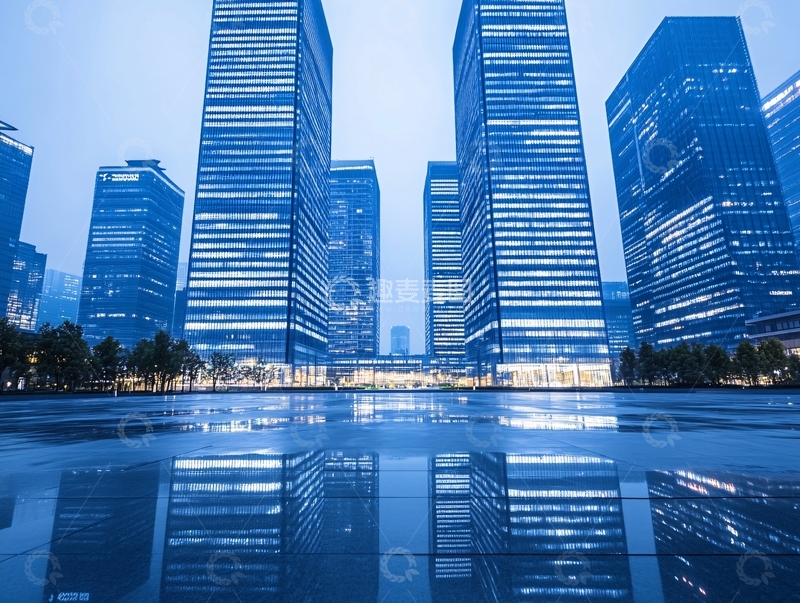 高清大图下载【趣麦麦图】天府金融中心城市夜景