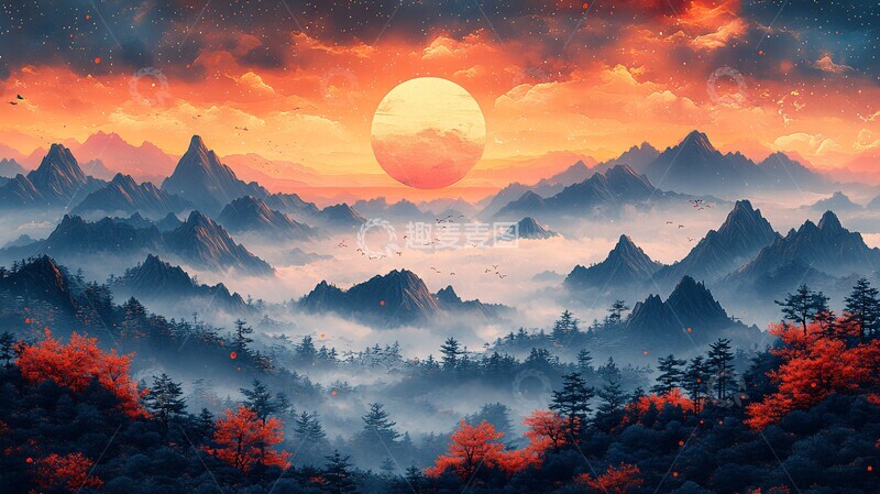 高清大图下载【趣麦麦图】新年浪漫风格