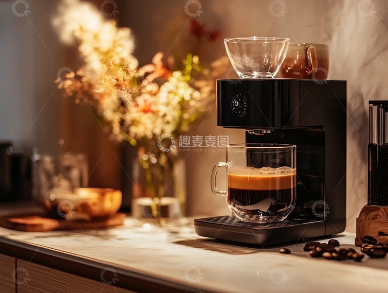 高清大图下载【趣麦麦图】制作冰萃咖啡