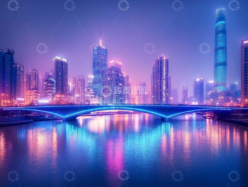 高清大图下载【趣麦麦图】梦幻桥城