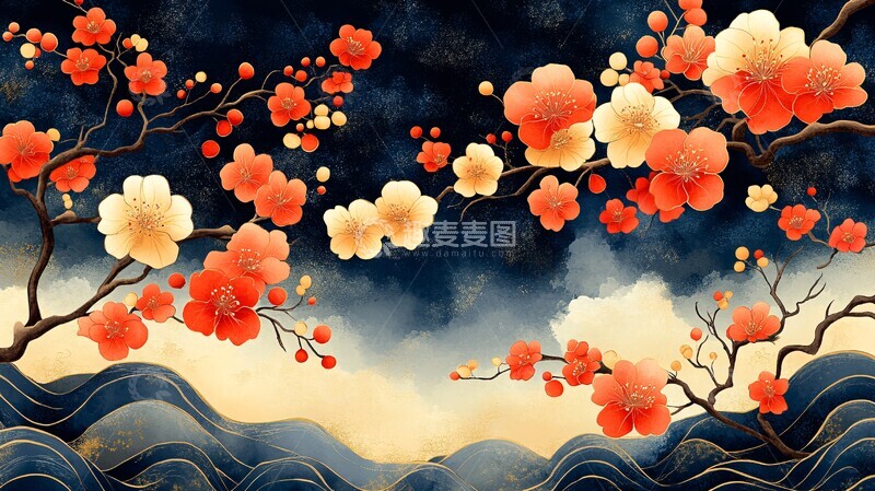 高清大图下载【趣麦麦图】新年浪漫风格3