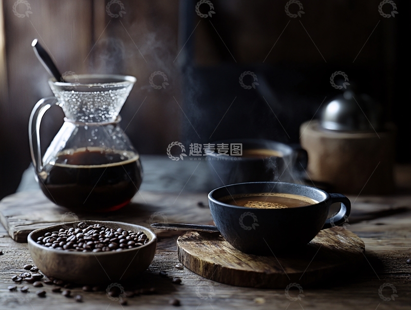 高清大图下载【趣麦麦图】咖啡滴漏壶1