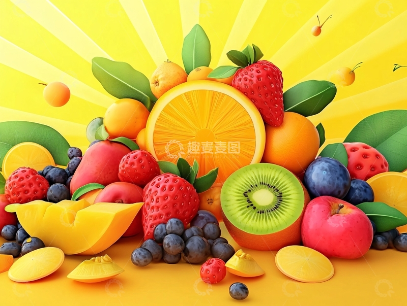 高清大图下载【趣麦麦图】夏日果香庆典