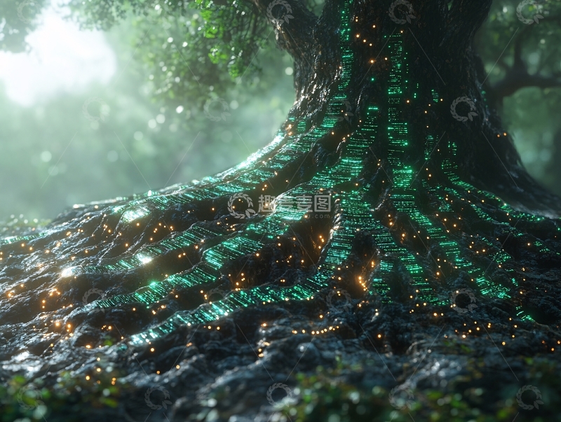 高清大图下载【趣麦麦图】大树梦幻森林4