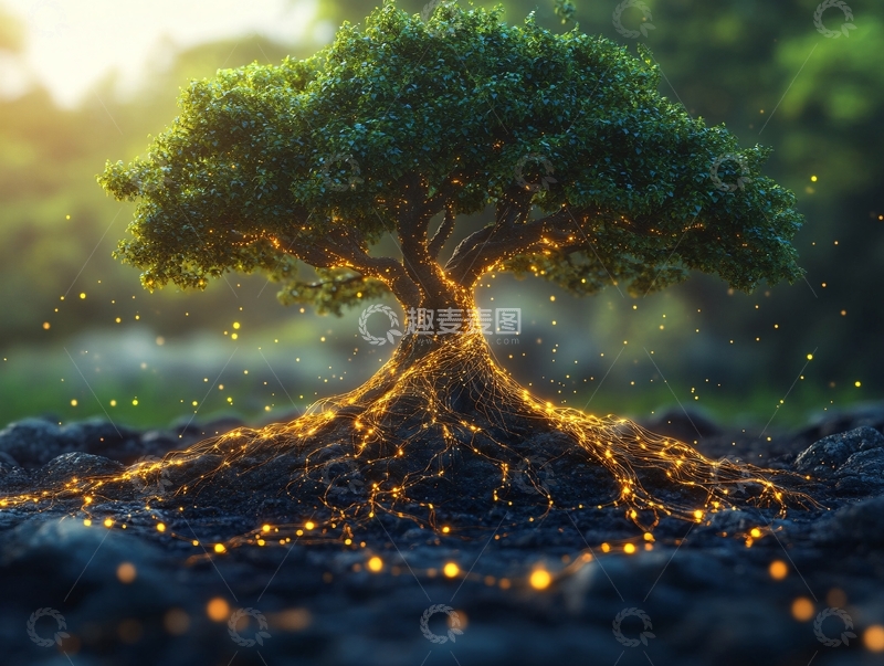 高清大图下载【趣麦麦图】神奇树根1