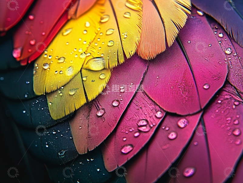 高清大图下载【趣麦麦图】色彩鲜艳的花瓣