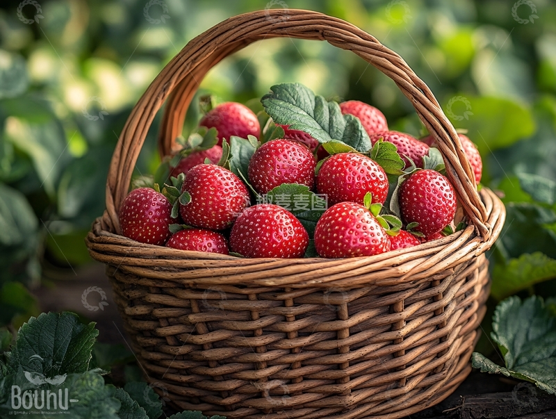 高清大图下载【趣麦麦图】鲜果野草莓