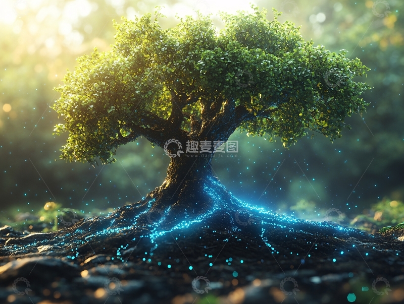 高清大图下载【趣麦麦图】神秘梦幻的大树6