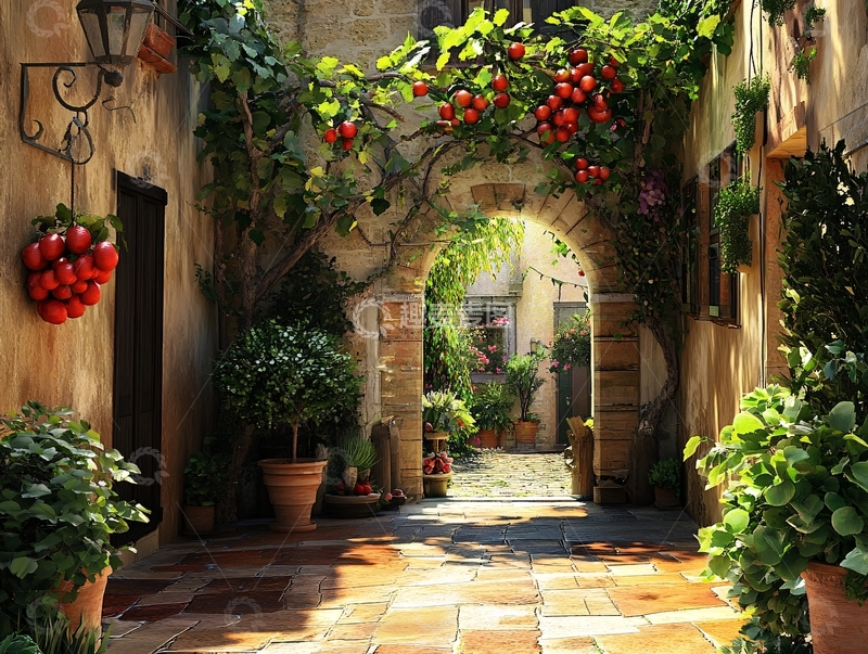 高清大图下载【趣麦麦图】欧式庭院高清7