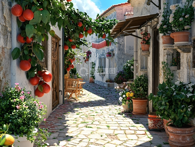 高清大图下载【趣麦麦图】欧美乡村街景3