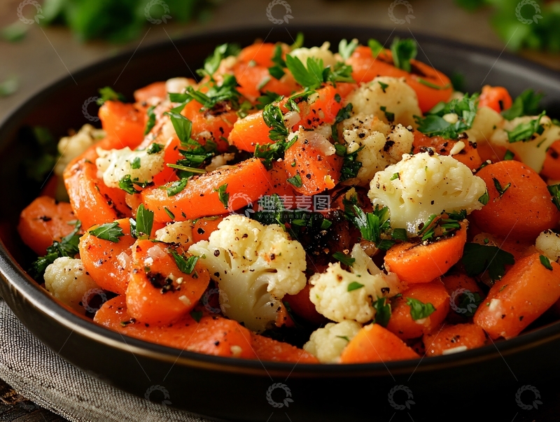 高清大图下载【趣麦麦图】砂锅花椰菜