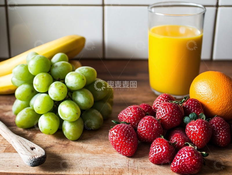高清大图下载【趣麦麦图】营养早餐水果2