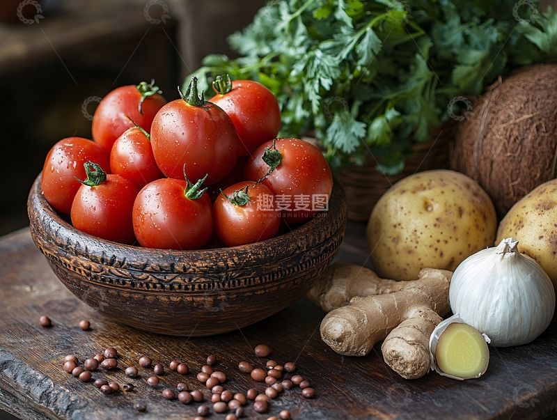 高清大图下载【趣麦麦图】蕃茄食材