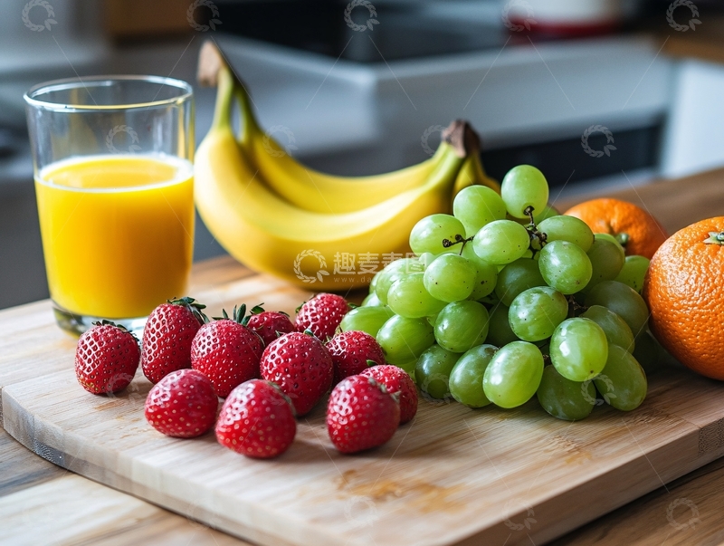 高清大图下载【趣麦麦图】营养早餐水果1
