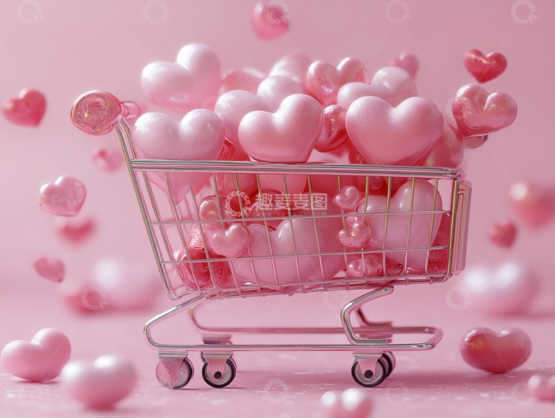 高清大图下载【趣麦麦图】情人节购物1