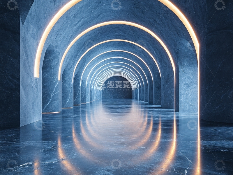 高清大图下载【趣麦麦图】渲染隧道3