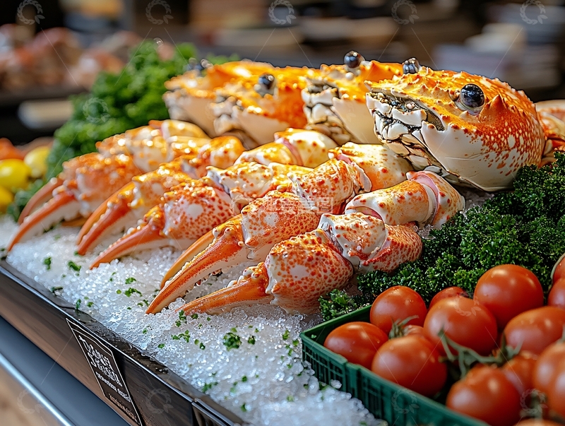 高清大图下载【趣麦麦图】自助餐螃蟹