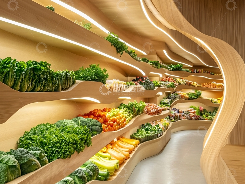 高清大图下载【趣麦麦图】果蔬区效果图