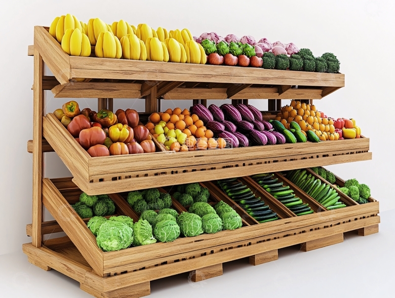 高清大图下载【趣麦麦图】蔬果货架