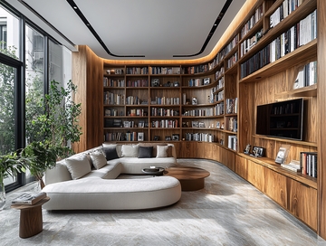 现代小区读书室1