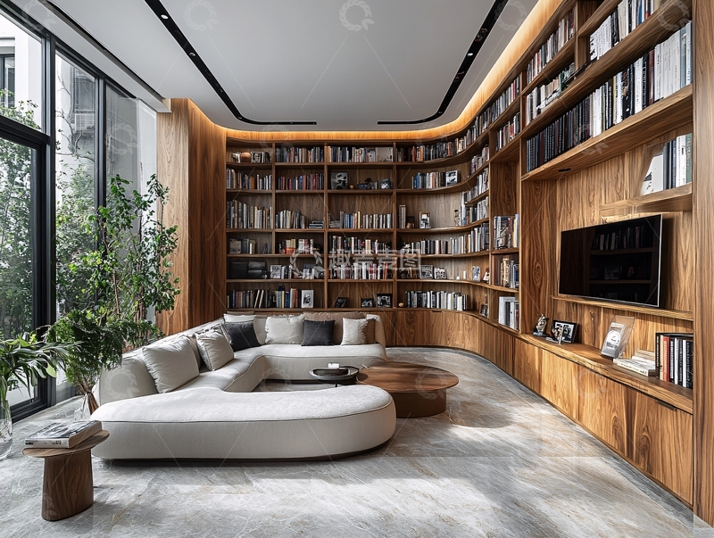 现代小区读书室1