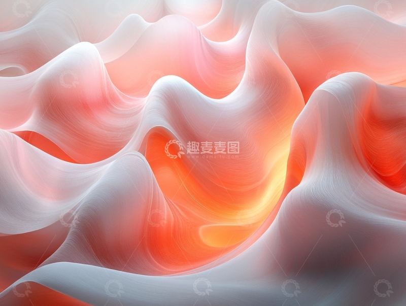 高清大图下载【趣麦麦图】红色喜庆炫丽流体画5