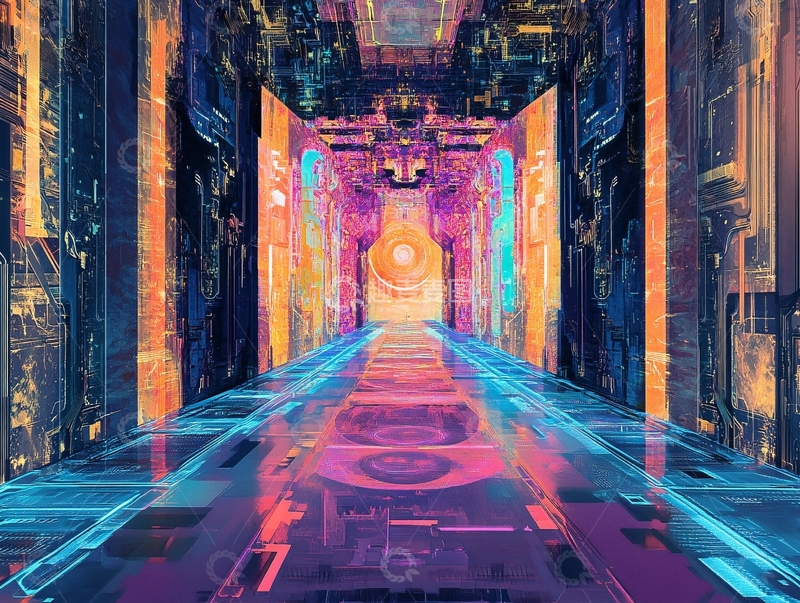 高清大图下载【趣麦麦图】宇宙飞船大厅7