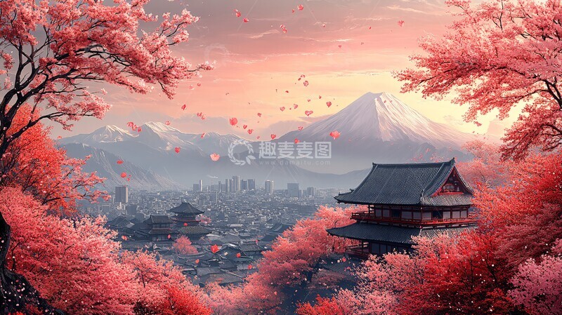 高清大图下载【趣麦麦图】柔和色彩风景图1