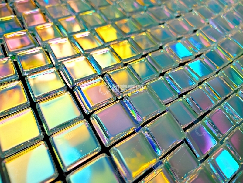 高清大图下载【趣麦麦图】彩色玻璃立方体3