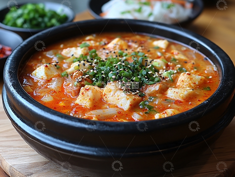 高清大图下载【趣麦麦图】石锅辣豆腐汤