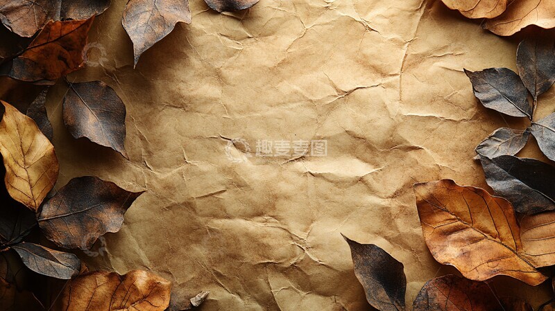 高清大图下载【趣麦麦图】米纸背景右侧留空