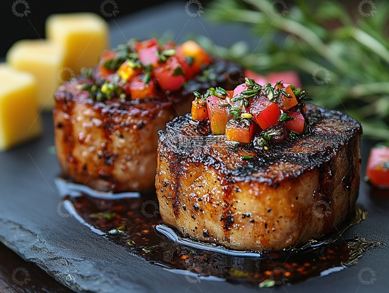 高清大图下载【趣麦麦图】美食摄牛排4