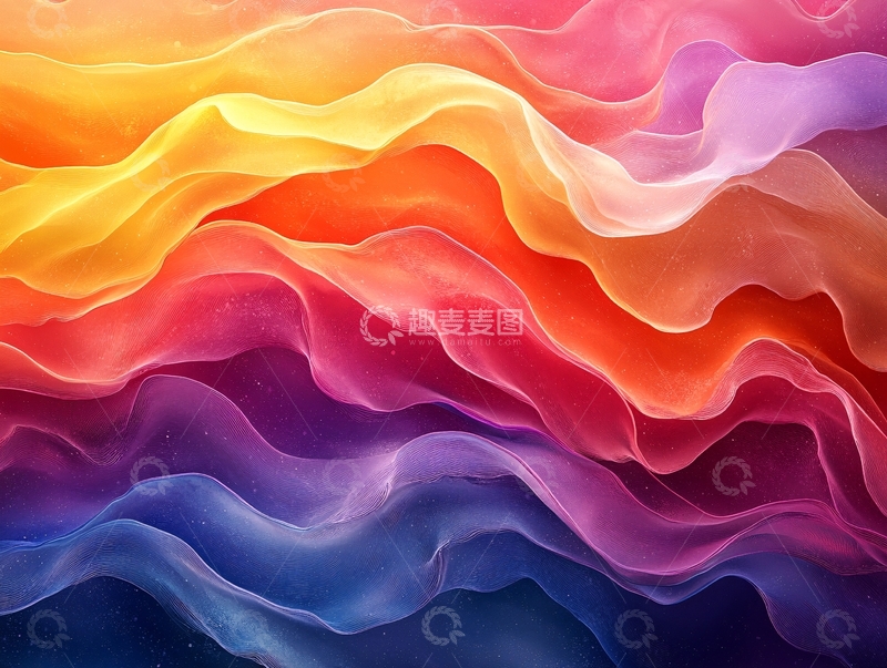 高清大图下载【趣麦麦图】肌理彩色流体背景20