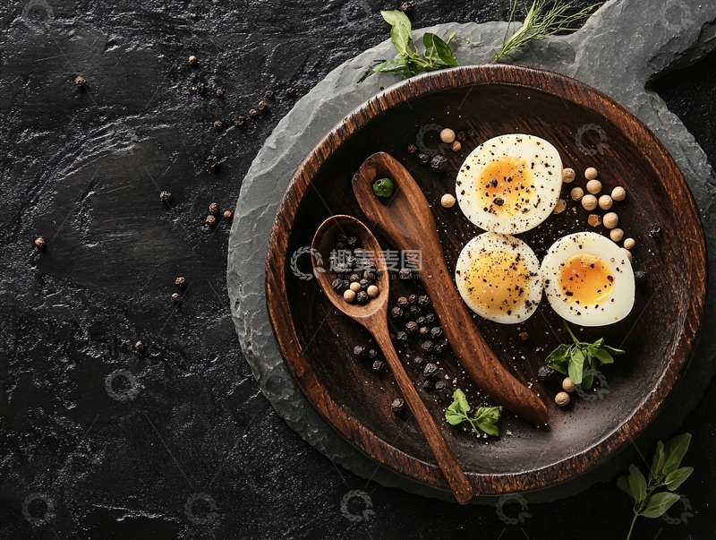 高清大图下载【趣麦麦图】-配菜熟鹌鹑蛋