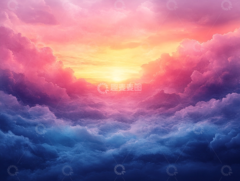 高清大图下载【趣麦麦图】渐变风景云彩9
