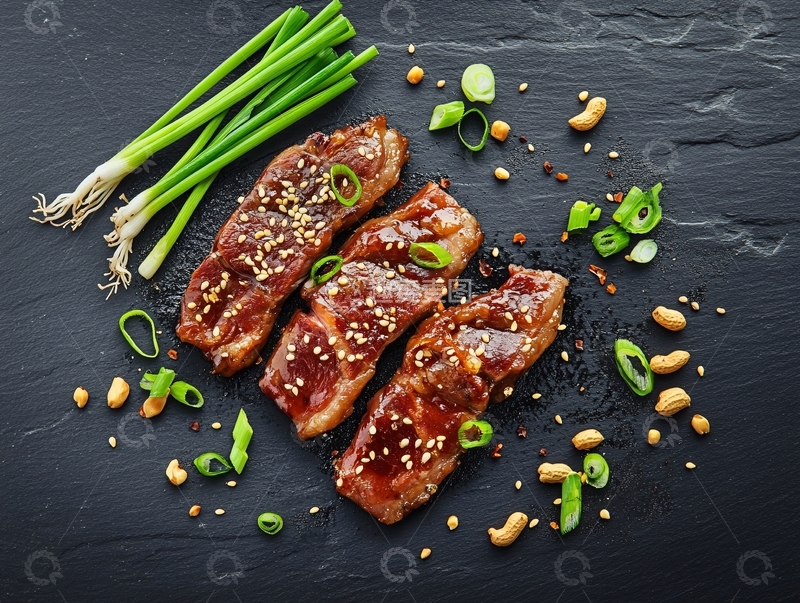高清大图下载【趣麦麦图】香葱小牛排