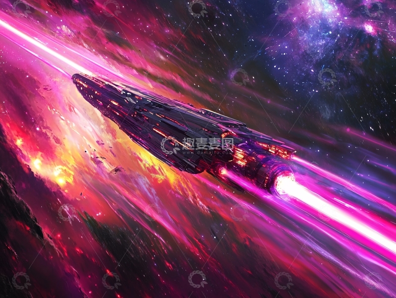 高清大图下载【趣麦麦图】超光速飞船38