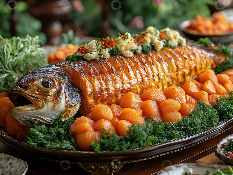 高清大图下载【趣麦麦图】大盘鲤鱼