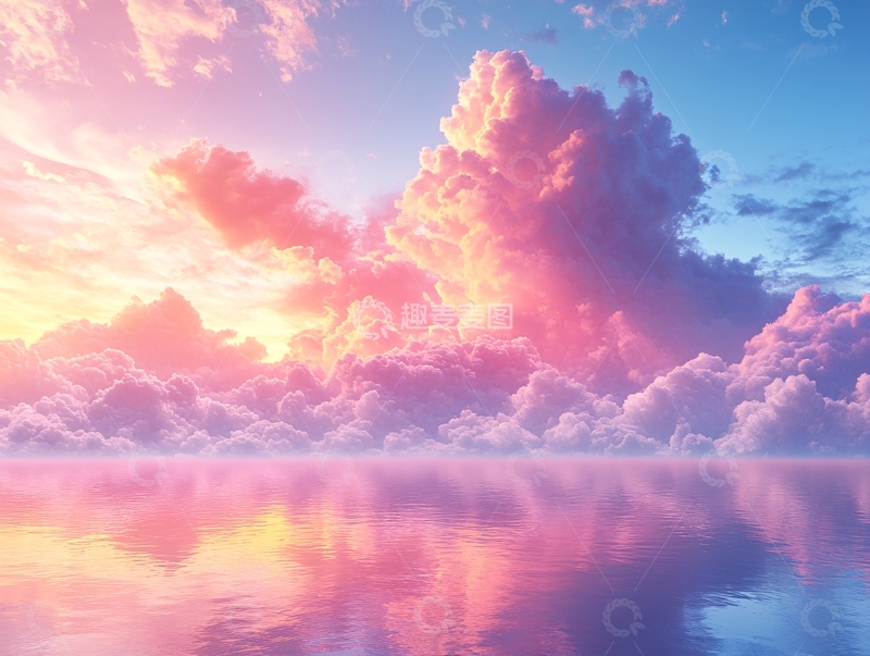 高清大图下载【趣麦麦图】云海悬浮小岛18