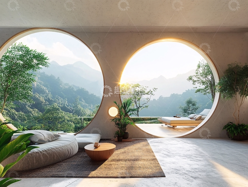 高清大图下载【趣麦麦图】禅意山景别墅13