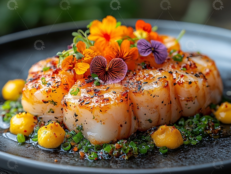 高清大图下载【趣麦麦图】金盏银鳕鱼