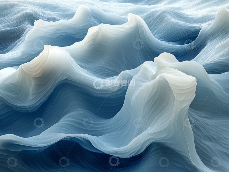 高清大图下载【趣麦麦图】抽象线条山水背景1